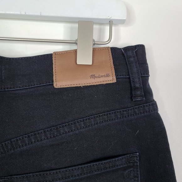 MADEWELL Women's Wide-Leg Crop Jeans in True Black: Drop-Hem Edition Size 27 - Picture 5 of 10